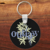 Porte-clés Outlaw et feuille verte (Recto)