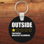 Porte-clés Outside - Too Peopley. Would Not Recommend (Recto)