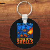 Porte-clés Outta Spells But Not Outta Shells Wizard Fantasy M (Recto)