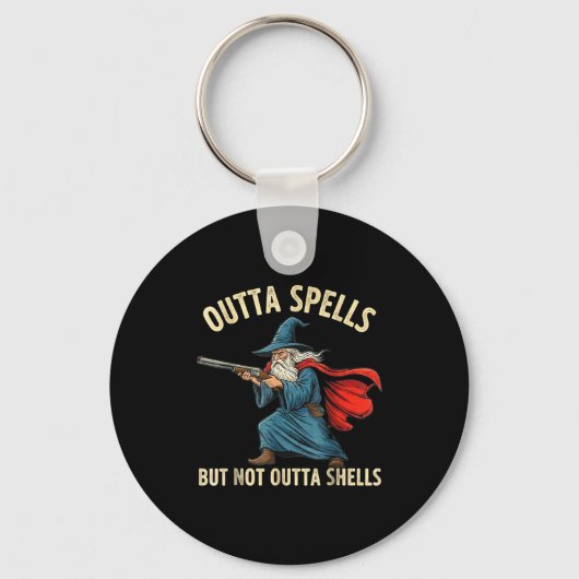 Porte-clés Outta Spells But Not Shells Wizard Meme (Recto)