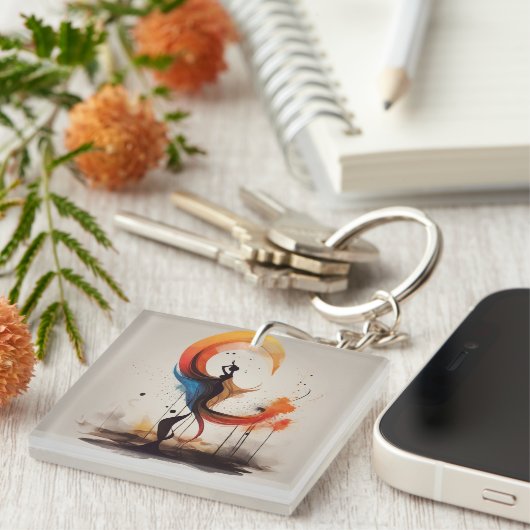 Porte-clés ouvert au coeur (Devant Droit)