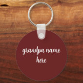 Porte-clés Ouverture de la bouteille de bouton (Verso)