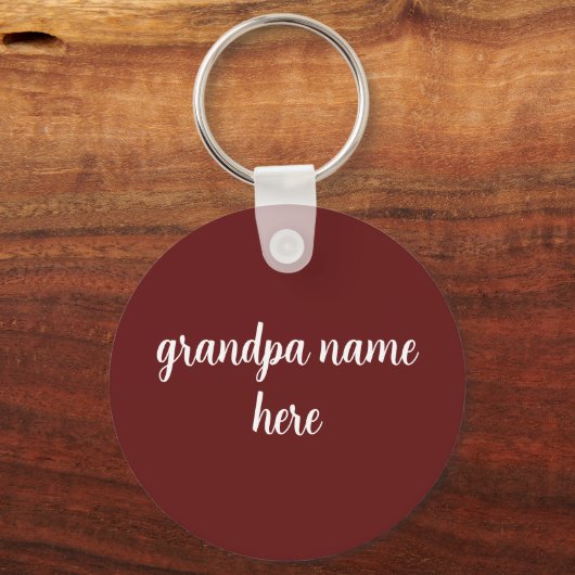 Porte-clés Ouverture de la bouteille de bouton (Verso)