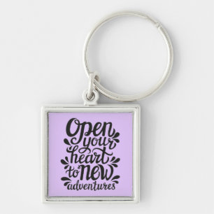 Porte-clés Ouvrez votre coeur à de nouvelles aventures