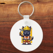 Porte-clés Ouvrier du bâtiment Scottish Terrier (Recto)