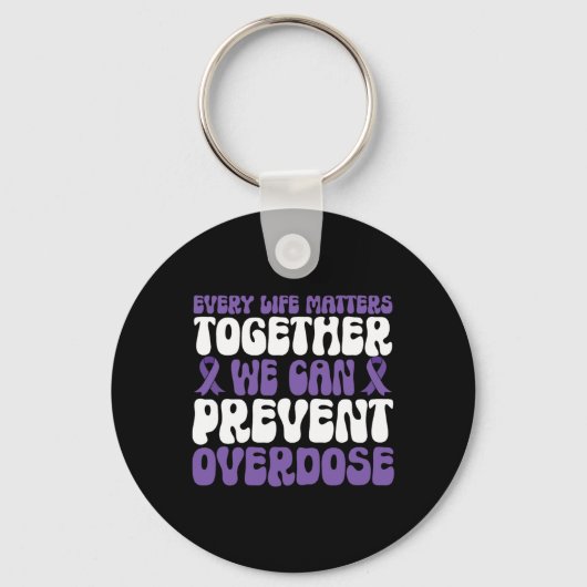 Porte-clés Overdose Awareness – We Can Prevent Overdose (Recto)