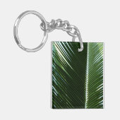 Porte-clés Overlapping Palm Fronds Tropical Green Abstract (Devant gauche)