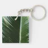 Porte-clés Overlapping Palm Fronds Tropical Green Abstract (Dos)