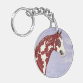 Porte-clés Overo Peinture Stallion - Porte - clé (Devant gauche)