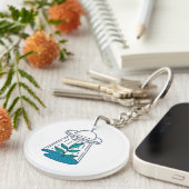 Porte-clés OVNI Alien (Devant droit)