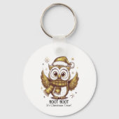 Porte-clés Owl Be Home pour Noël (Recto)