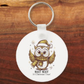 Porte-clés Owl Be Home pour Noël (Recto)