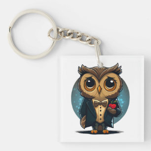 Porte-clés Owl Groom in Love : Perfect Valentine's Day Gift