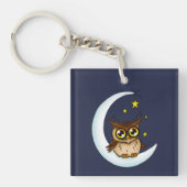 Porte-clés Owl Moon Blue Cute Stars (Devant)