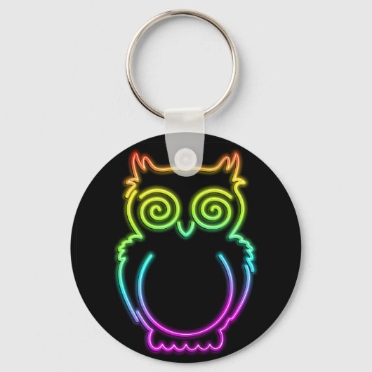 Porte-clés Owl Psychedelic Neon Porte - clé léger (Recto)