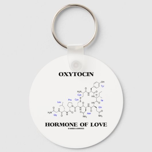 Porte-clés Oxytocine Hormone De L'Amour (Chimie) (Recto)
