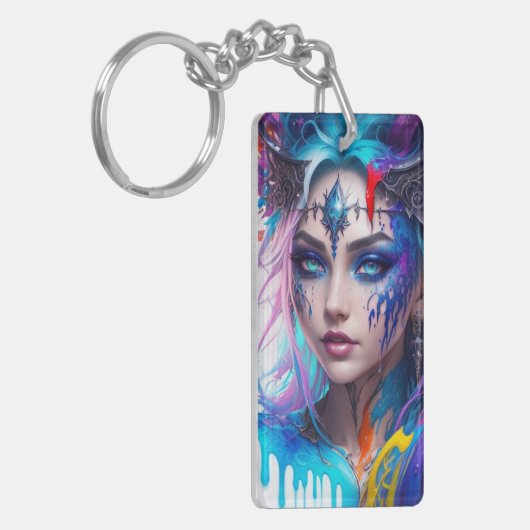 Porte-clés Oyeux bleus (Devant gauche)