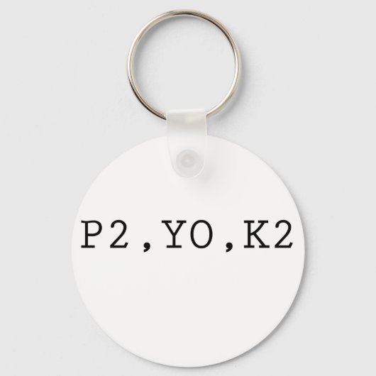 PORTE-CLÉS P2, YO, K2 (Recto)