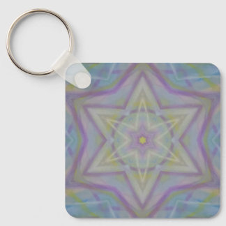 Porte-clés P32C Art abstrait mandala coloré unique