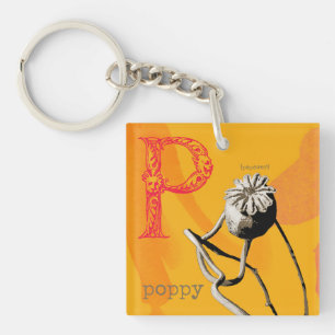 Porte-clés P est pour le porte - clé Poppy