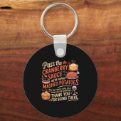 Porte-clés P The Cranberry Sauce Funny Thanksgiving Long Slee (Recto)