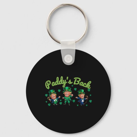 Porte-clés Paddle Back Funny Trump Jour de la Saint Patrick I (Recto)