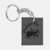 Porte-clés Paddle On Design - Carré (double côté) (Devant gauche)