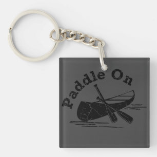 Porte-clés Paddle On Design - Carré (double côté)