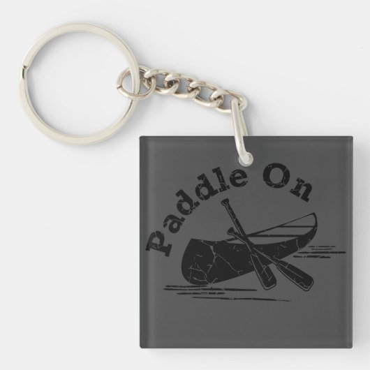 Porte-clés Paddle On Design - Carré (double côté) (Devant)