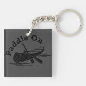 Porte-clés Paddle On Design - Carré (double côté) (Dos)