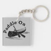 Porte-clés Paddle On Design - Carré (double côté) (Dos)