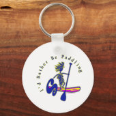 Porte-clés Paddleboard Je Préférerais Pagayer (Recto)