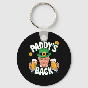 Porte-clés Paddy's Back Funny Trump St. Patrick’s Day Shamroc