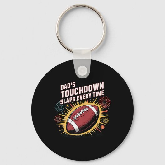 Porte-clés Pads Touchdown Slaps partout, Cool Sigma Footbal (Recto)