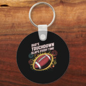 Porte-clés Pads Touchdown Slaps partout, Cool Sigma Footbal (Recto)