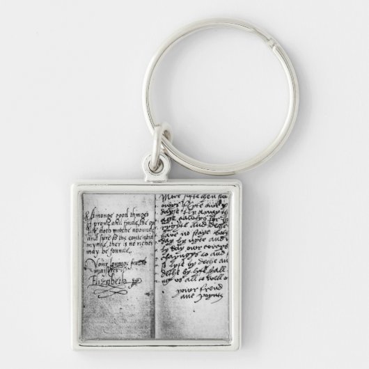 Porte-clés Page de manuscrit (Devant)