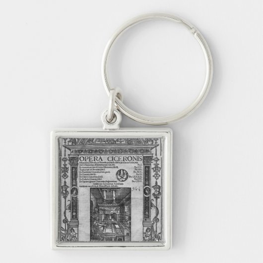 Porte-clés Page titre de "opéra Ciceronis", éditée 1520 (Devant)