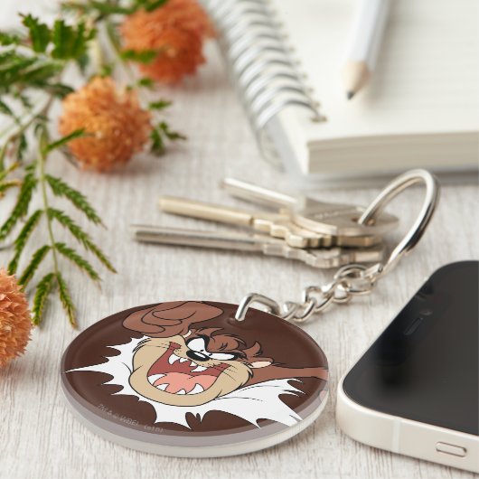 Porte-clés Page TZ™ Burning Through (Devant droit)