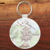 Porte-clés Pagode asiatique (Recto)