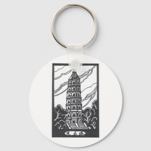 Porte-clés Pagode chinoise (Recto)