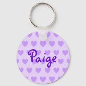 Porte-clés Paige en violet (Recto)