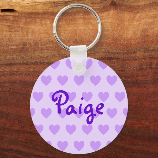 Porte-clés Paige en violet (Recto)