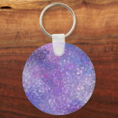 Porte-clés Paillettes rose et violet Bling (Verso)