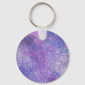 Porte-clés Paillettes rose et violet Bling (Verso)