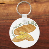 Porte-clés Pain d'ail quotidien (Recto)