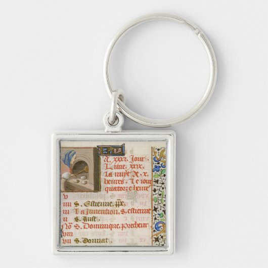 Porte-clés Pain de cuisson, d'un livre des heures (Devant)