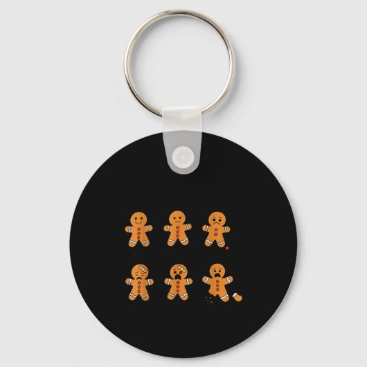 Porte-clés Pain Scale Funny Gingerbread Man Christmas Nurse H (Recto)