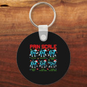 Porte-clés Pain Scale Steal A Six Seven Brainrot Italian Funn (Recto)