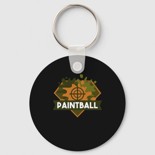 Porte-clés Paintball Military Target Paintball Marker Gift (Recto)