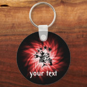 Porte-clés Paintball rouge (Recto)